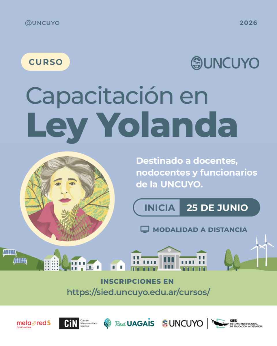 imagen Ley Yolanda: la UNCUYO será la primera universidad en capacitar a su comunidad